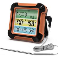 Digital Meat Thermometer With Long Probe Upgraded Grill Thermometer With LCD Screen Touch Control B