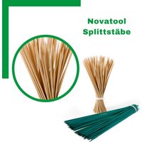 500x Novatool Spaliere 500x 80 cm x 6,5 mm I natur I Pflanzstäbe Rankhilfe Bambus vielseitig einsetzbar