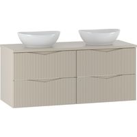 Doppelwaschtisch 120cm Tao mit 4 Schubladen, Kaschmir