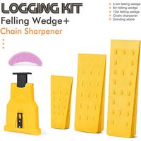 Lot de cales de fendage pour bûcheronnage – Coins de coupe pour tronçonneuse – Outil de sécurité pour l’abattage