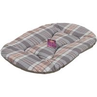 Coussin pour chien TYROL Toronto ovale 60 x 40 x 3 cm beige à carreaux