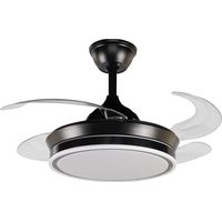 VENTILADOR TECHO 39W TRACE NEGRO Ø91