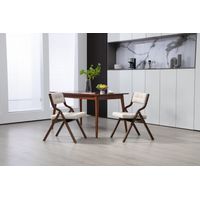 HOMEFUN Folding Chairs with Cushion, Wooden Padded Folding Chairs 2 Pack, Portable and Assembled Folding Dining Chair for Guests Kitchen Office Wedding and Party, Cream