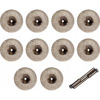 Disque diamant 50 mm pour mini-meuleuse Dremel, 10 disques + 2 disques abrasifs
