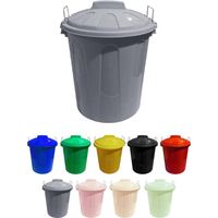 Cubo Basura de plástico con Tapadera Cubo almacenaje y reciclaje