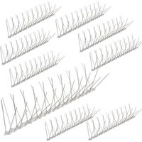 10 mètre pics anti pigeons 4 rangées en polycarbonate - solution de qualité pour contrôle des oiseaux