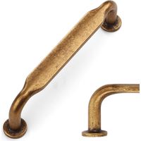 5 Stück Retro-Küchenschrankgriffe in Bronze, 96 mm, Möbelgriffe aus Zinklegierung mit Schrauben, für Büros, Schubladen, Schränke, Kommoden
