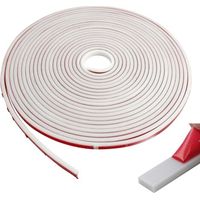 10m Baguette de Finition pour Plan de Travail Cuisine, Bordure Adhésive Moulure Murale Autoadhésive, Souple Moulure Plafond, Joints de Mur pour Carrelage de Carrelage, Coin, Cadre Photo