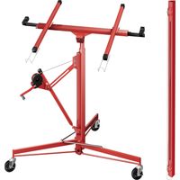 Produktbild von CCLIFE Plattenheber Klappbar – Für Trockenbau & Rigips, 68 Kg Tragkraft, Höhe 140–350 Cm, Mit 3 Rollen & Feststellbremse – XXL