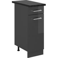 Meuble cuisine R-Line, Anthracite Haute brillance, 30cm , PT Anthracite, Vicco