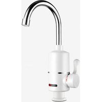 Robinet de lavabo électrique – cadre + mitigeur eau chaude/eau froide – chauffe-eau et chaudières électriques instantanés, spécifications européennes, G1/2 (fond d'eau) - Crezuo