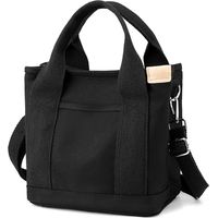 Small tote bag Small Cute Canvas Tote Crossbody Shoulder Bag /Multiple Pockets Mini Casual Satchel Messenger Purse