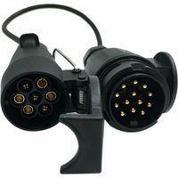 Remorque 12V 7-13 broches avec adaptateur de fil connecteur de fil prise et prise pour connecteur de remorque à barre d'attelage