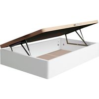 Canapé Apertura Lateral Reo 105x190 Esquinas Redondeadas Gran Capacidad Tapa 3D Transpirable Blanco
