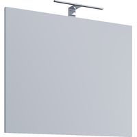 VCB2 Miroir de salle de bain, miroir 80 cm, éclairage inclus, blanc.