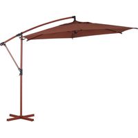 Parasol redondo offset Manoa 3m caoba - Hespéride