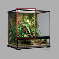 Porte en verre gauche pour terrarium 72,5 x 44,5 cm – Remplacement pour terrarium Exo Terra – Matériaux de qualité supérieure