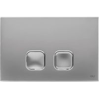 Oli Schlichter WC-Spülknopf – Mattchrom – Minimalistisches Design – Wassersparend und langlebig