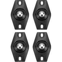 20 PCS Mini Roulette Auto-Adhésive Roulettes Pivotantes, Petite Roulette, Roulettes pour Meubles, Mini Roulette, Mini Roue Universelle Autocollante, pour Poubelles, Boîtes Rangement, Petit Meu