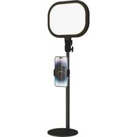 Outdoor lighting accessories Dimmable LED desk lamp 5 colour modes 10 brightness levels USB port timer phone holder black