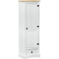 vidaXL Wardrobes with Drawer White 55 x 38 x 170 cm Solid Pine Wood