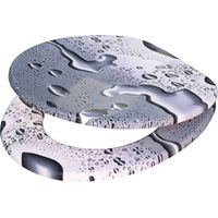 Soft close toilet seat mdf stainless steel hinges