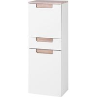 Armoire haute/large Siena 40cm - blanc/brun
