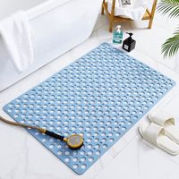 Non-slip Bath Mat, 75 x 43 cm Shower Mat, Mold Resistant & Washable