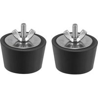 2 Pièces Bouchon Piscine Diamètre 38mm Bouchons d'hiver en Caoutchouc avec Boulons Acier Inoxydable Antigel Produit Hivernage Piscine par Le Gel Aux Canalisations de Drainage de Piscine