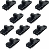 Set di 10 clip in plastica per teloni da tenda - Ideali per fissare teloni e vele ombreggianti da giardino