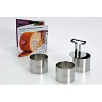 Set mit 3 Mousse-Ringen 7cm und Drücker