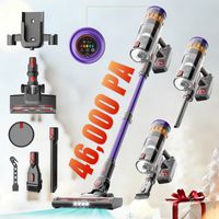 Lefant V1 Aspirateur balai sans fil 3 en 1, Forte Aspiration 46000 Pa, Jusqu’à 40 min Autonomie, 3 Modes de Vitesse Réglables, Contrôle Écran Tactile, Spécial Poils d’Animaux & Sols Divers