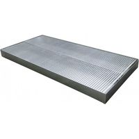 Bac de rétention en acier 60 l avec grille Ecospill LBS60R