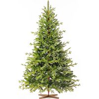 Sapin de Noël artificiel 180 cm – Aspect réaliste avec branches en PE – Forme large ou fine – Pied en bois massif – Fabriqué en Europe – Fairytrees