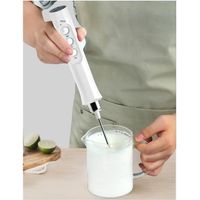 ÉLectrique Mousseur à Lait MéLangeur Batteur à Oeufs Agitateur de Cuisine Café Cappuccino CréMier Fouet MéLangeur CREAM MACHINE