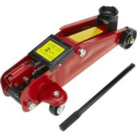 Gato Hidraulico De Carretilla 2 Toneladas Para Coche, Color Rojo, Facil Transportar