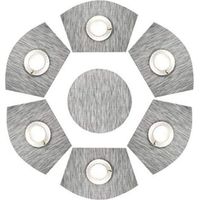 Set de table à motif rayé 7 pièces
