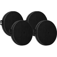 vhbw 4x Filtres à charbon actif compatible avec Jan Kolbe Triton 75 CN, Triton 65 A, Triton 65 CN, Triton 65 W hotte aspirante - 21 cm