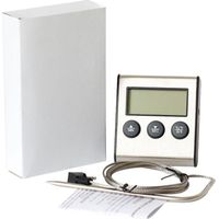 Digitales Kochthermometer mit Sonde, Timer und Alarmfunktion 0-250°C/32-482°F