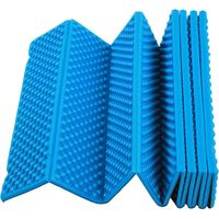 Tapis de Couchage en Mousse Pliable, 186x57CM, Double Caisse à œufs, pour Camping par Temps Froid, en éponge, pour Montagnes et Berges de Rivière