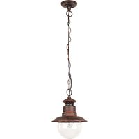 All'esterno pendente luce Odessa metallo antikbraun plastica Ø21,5cm H: 90cm IP44