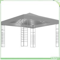 Chapiteau de jardin - FAFEICY - 3070306 - 3x3 m - Anthracite - Guirlande LED solaire