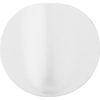 Sirio Lampada da parete LED 8W in ceramica bianca con diffusore in policarbonato opale, design Made in Italy per illuminazione interna d'arredo