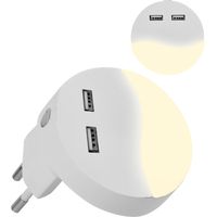 LUCE SPIA NOTTURNA A LED SMD 0,4 watt - colore bianco - VTAC