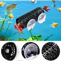 2-teiliger Fischtunnel, ein sicherer und versteckter Durchgang speziell für kleine Fische und Garnelen, Aquariendekoration, ideales Ruhespielzeug für Betta-Fische und andere kleine Fische.