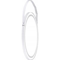 etap Lustro Okrągłe specchio con cornice bianca 75 cm