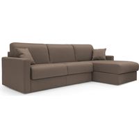 Chris 5-Sitzer-Ecksofa aus wasserfestem Stoff T13 288 cm rechts (mat. 160x197) braun