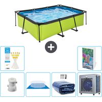 Exit Pool Rechteckig - 220x150x65 cm - 7-teilig S278
