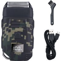 rasoir electriques hommes-Rasoir électrique Rasoir électrique Machine de rasage rechargeable pour hommes Rasoir Rasoir à barbe Utilisation humide-sèche Tondeuse à barbe