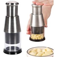 Tritatutto per aglio, pressa per aglio in acciaio inox per tritatutto manuale, mini tagliaverdure manuale, trita cipolle e insalata, macinino per aglio